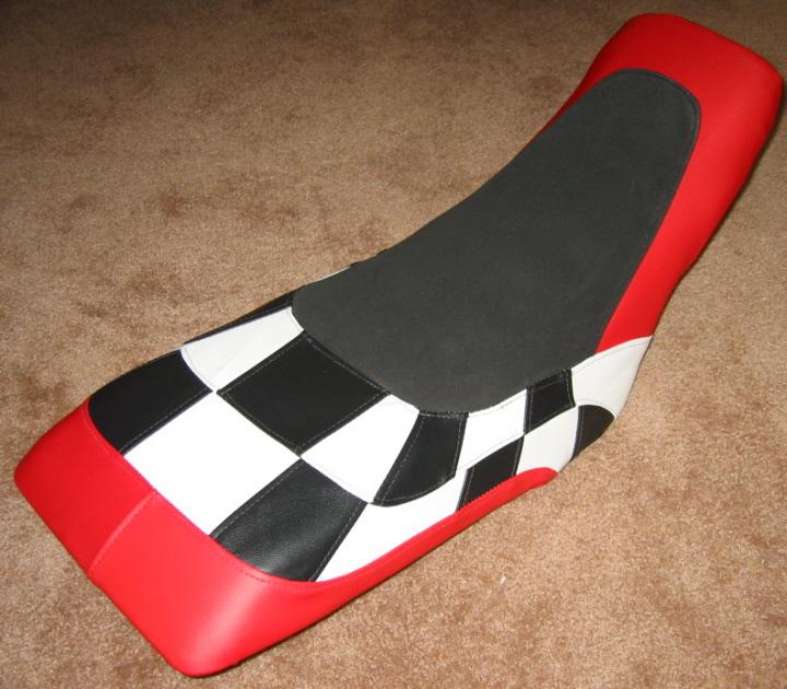 Honda trx 400ex red checkered motoghg seat cover#ghg16427scptbk16526