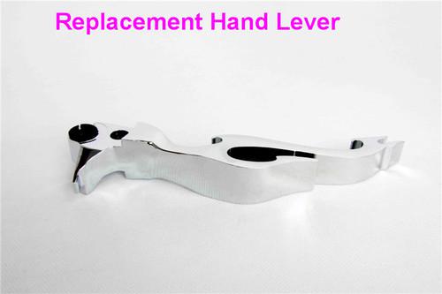 Chrome brake clutch flame lever for harley davidson xl sportster 883 softail