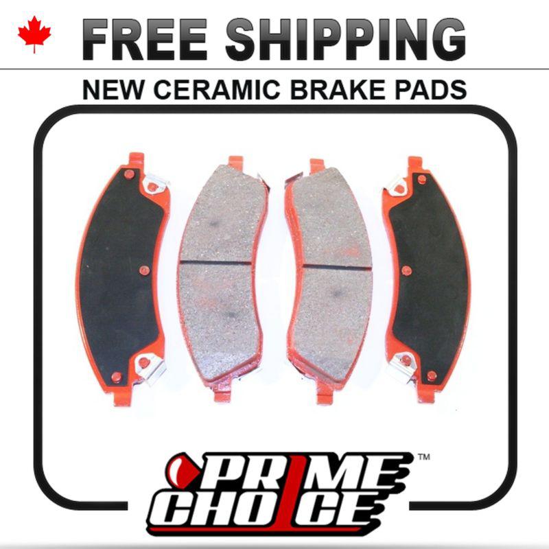 New premium complete set of front ceramic disc brake pads with shims