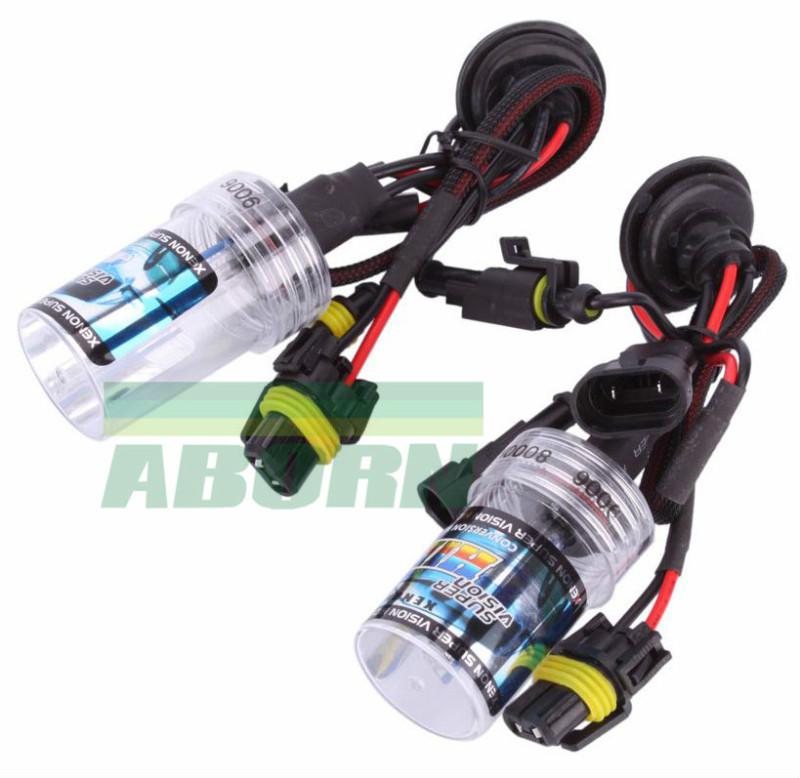 New 2pcs car xenon hid head light bulb lamp 35w 9006 h7 h1 6000k 8000k  