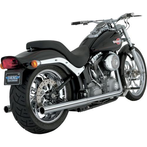 Vance & hines 16893 true duals exhaust chrome harley davidson fxs/flst 2012