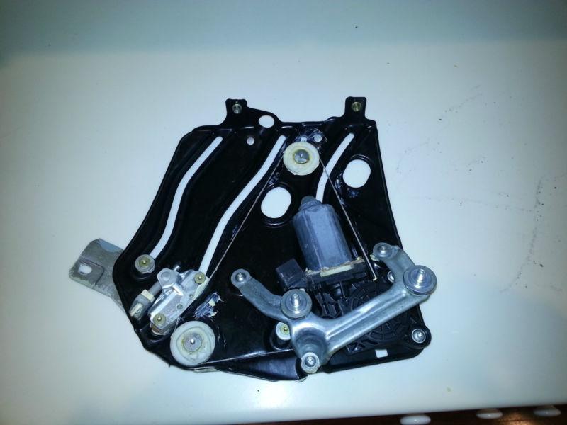  mercedes 04 sl500 rear left driver window regulator motor glass #1