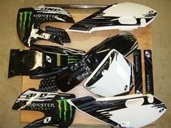 Kawasaki klx 110 graphic kit monster energy w/ plastics blk plastics  monster-10