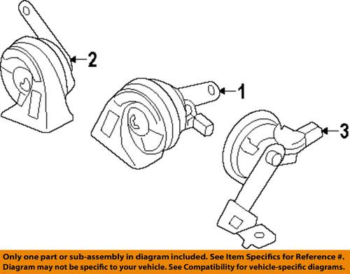 Kia oem 966212p000 horn-high note horn