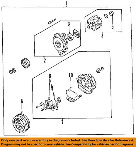 Mitsubishi oem m1800a145d alternator/alternator/generator