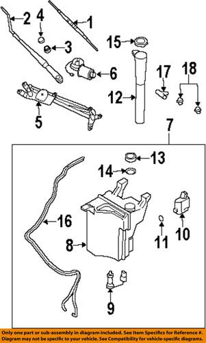 Kia oem 986103e100 wiper & washer-windshield-washer reservoir