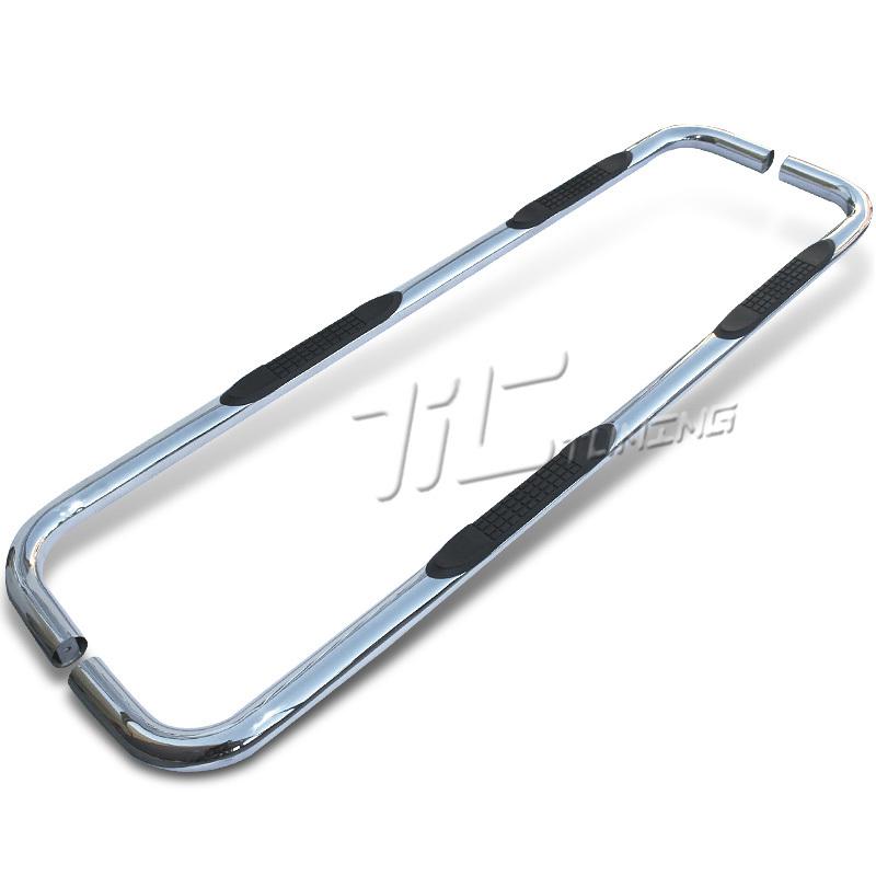 06-09 ram mega cab pickup side nerf bars running board polished chrome stainless