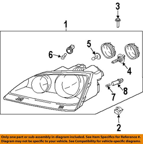 Kia oem 1864755007l headlight bulb-high beam bulb