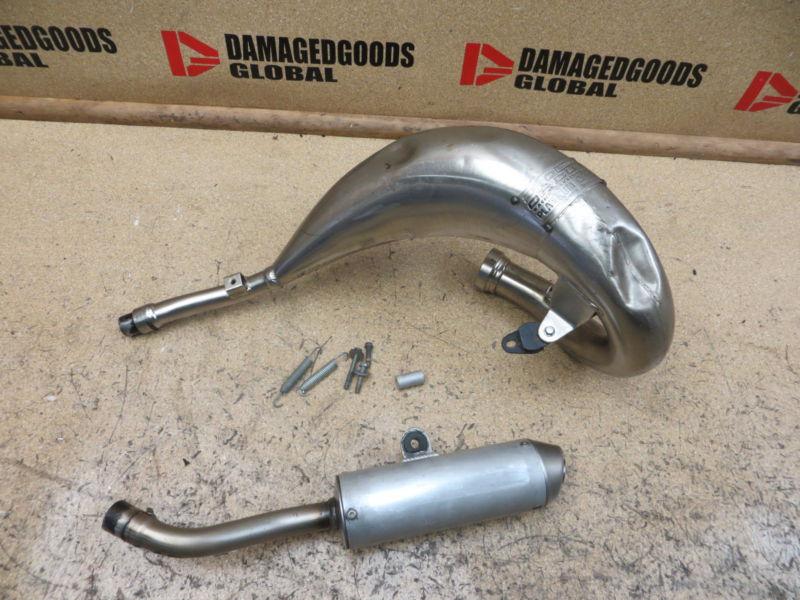 2003 03 yamaha yz125 yz 125 pro circuit platinum exhaust pipe & muffler silencer