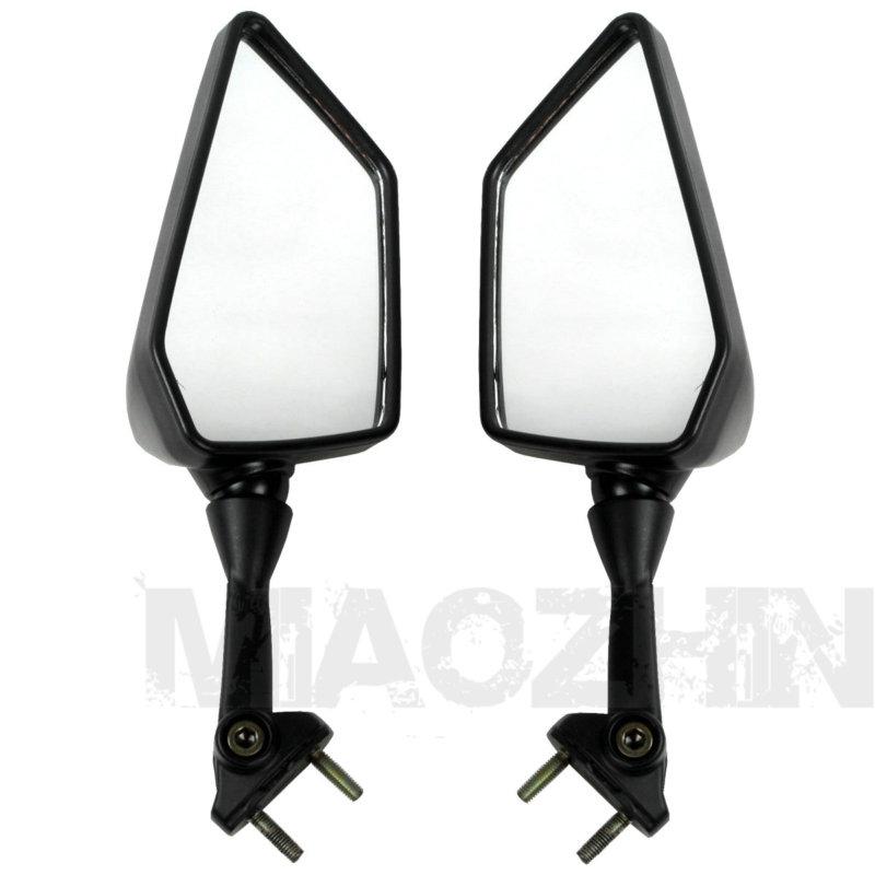 1 pair mirrors for kawasaki ninja 250r ex250 2008-2013 2009 2010 2011 2012 black