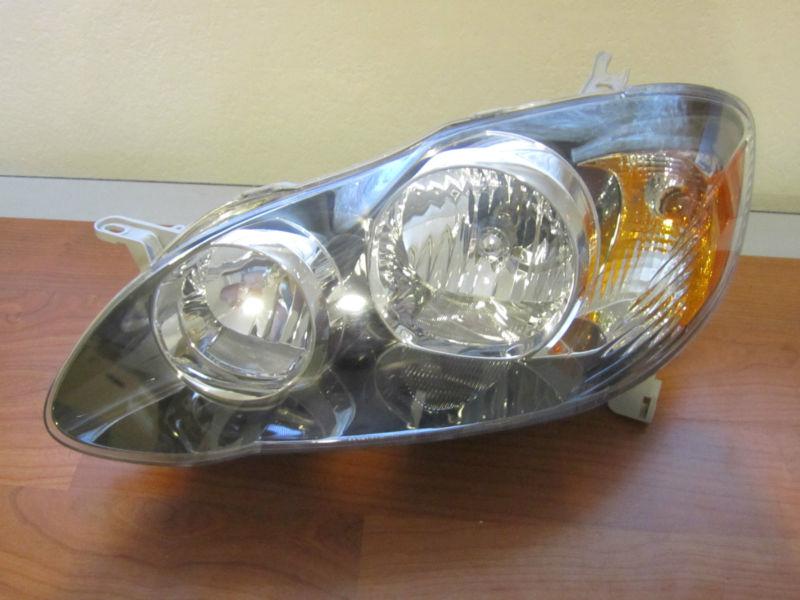 Toyota corolla 2008 halogen headlight left front oem factory non xenon headlamp