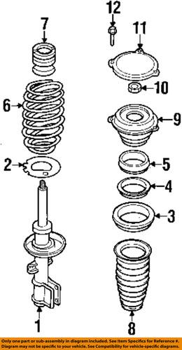 Saab oem 5062344 coil spring/suspension coil spring