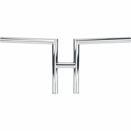 Biltwell 1" chrome h-bar handlebars harley dimpled 1982 & up 