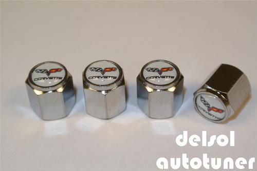 For corvette new hex car valve stem caps (set of 4 pcs) 4pcs stems dust cap