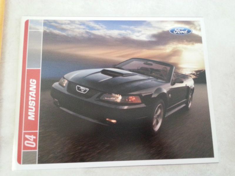 Ford mustang 2004 dealer ,40th anniversary brochure, catalog 