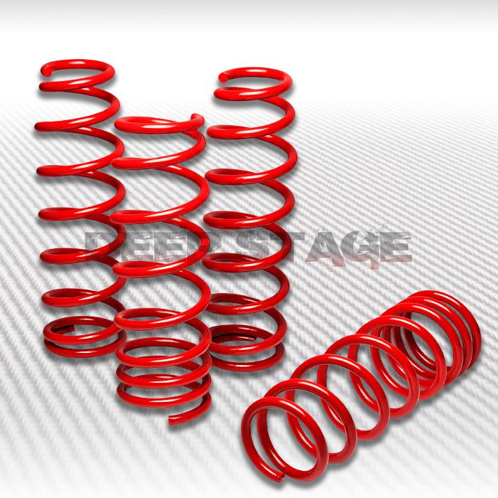 1.25"drop sport suspension racing lowering spring 06-12 lexus is250/is350 red