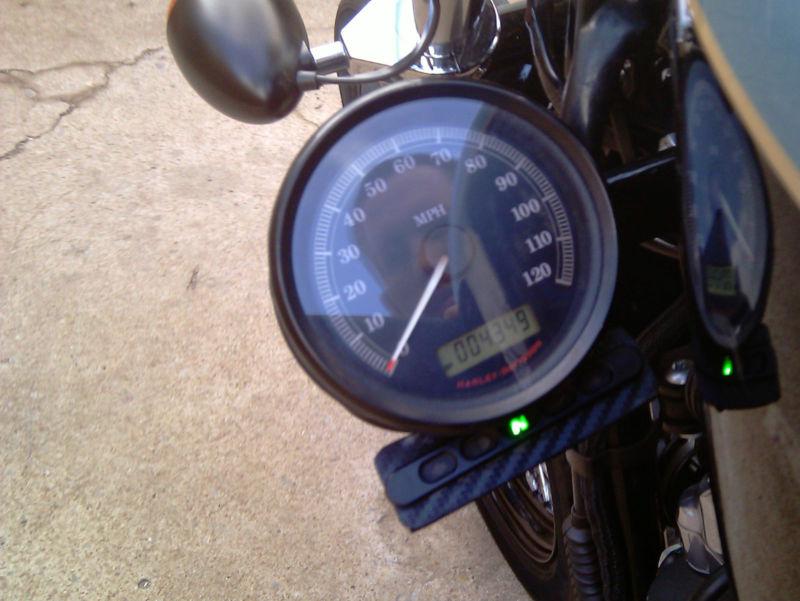 Speedometer & indicator lights relocation fits harley sportster side mount 