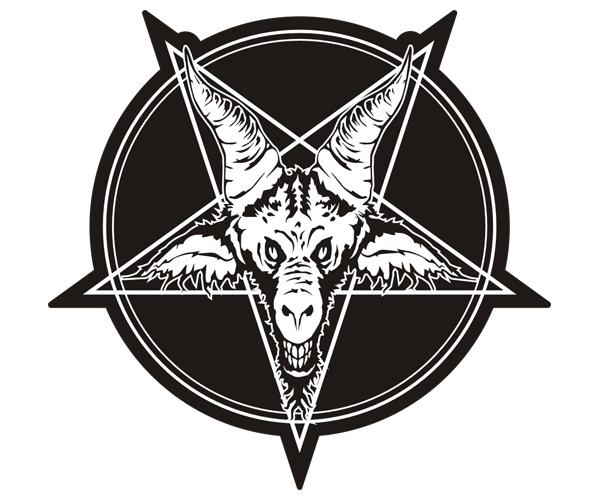 Baphomet decal 5"x4.7" satanic death metal occult pentagram vinyl sticker b1 zu1
