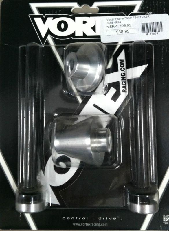 New vortex silver frame slider base kit - zx-6r 2007-12 kawasaki fs421