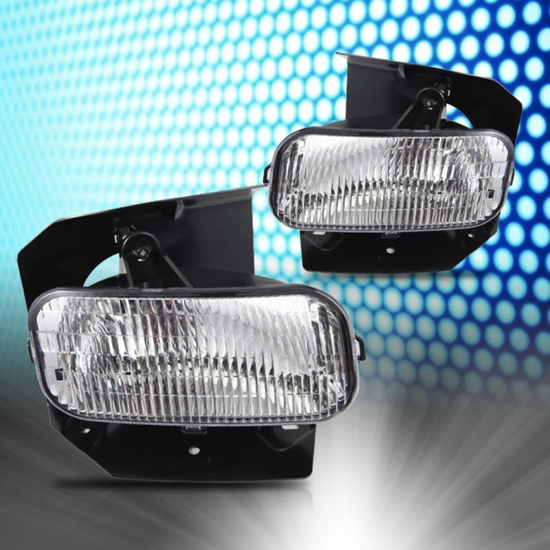 99-02 ford expedition fog lights clear lens front driving lamps pair