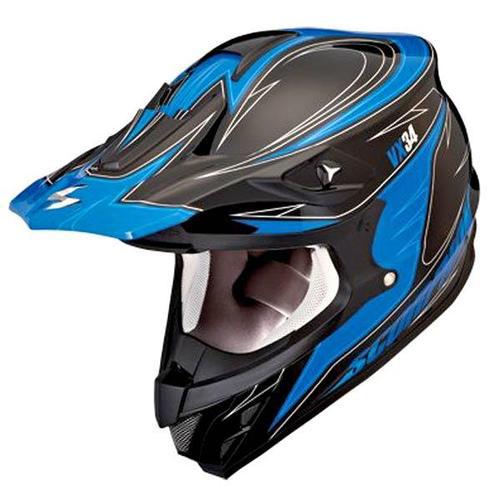 Scorpion vx-34 2013 spike mx offroad helmet blue/black