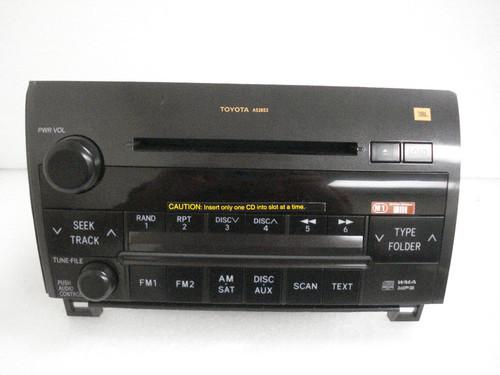 08 09 2010 toyota, tundra radio mp3 6 disc cd changer jbl a52853