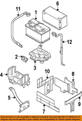 Volkswagen oem 1j0971235g battery cable negative/battery cable-negative