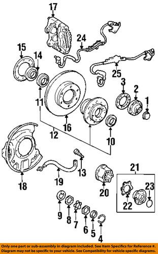 Toyota oem 4351235200 front brake rotor/disc/disc brake rotor