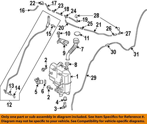 Mazda oem kd3567488 washer-windshield-level sensor