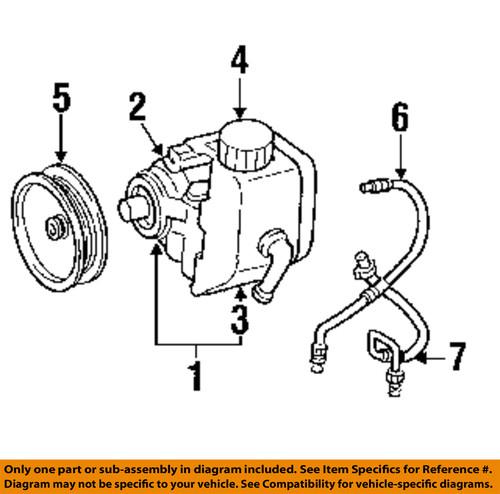 Jeep oem 52003132 power steering pump & cooler lines-reservoir cap