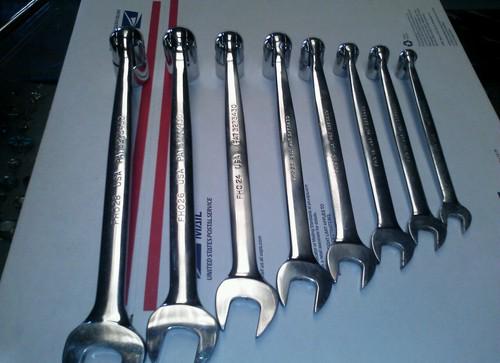 Snap on combination end wrenches new nice open box