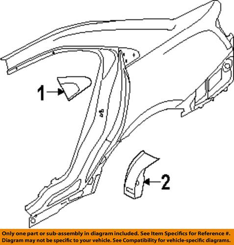 Ford oem ag1z5429077ab exterior-lower molding