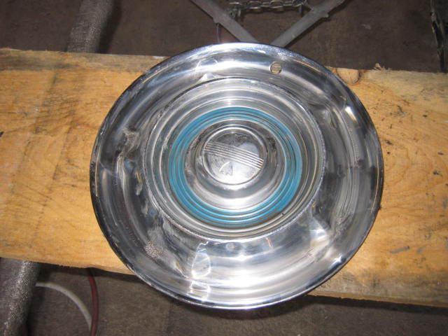 1958 oldsmobile 88 98 convertible full hub cap set teal nice