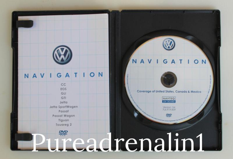 2009 vw volkswagen passat wagon touareg 2 navigation map dvd us canada mexico 