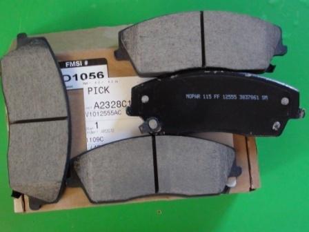 2006 chrysler 300 front brake pads v1012555ac