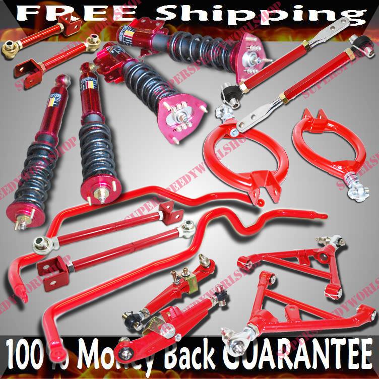 Nissan 240sx s13 suspension combo camber kits+control arm+coilover+swaybar