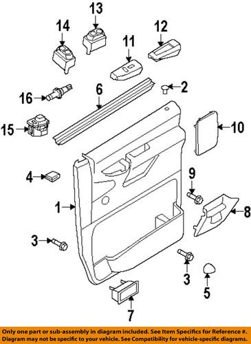 Ford oem 6c2z13713ba front door-door ajar switch