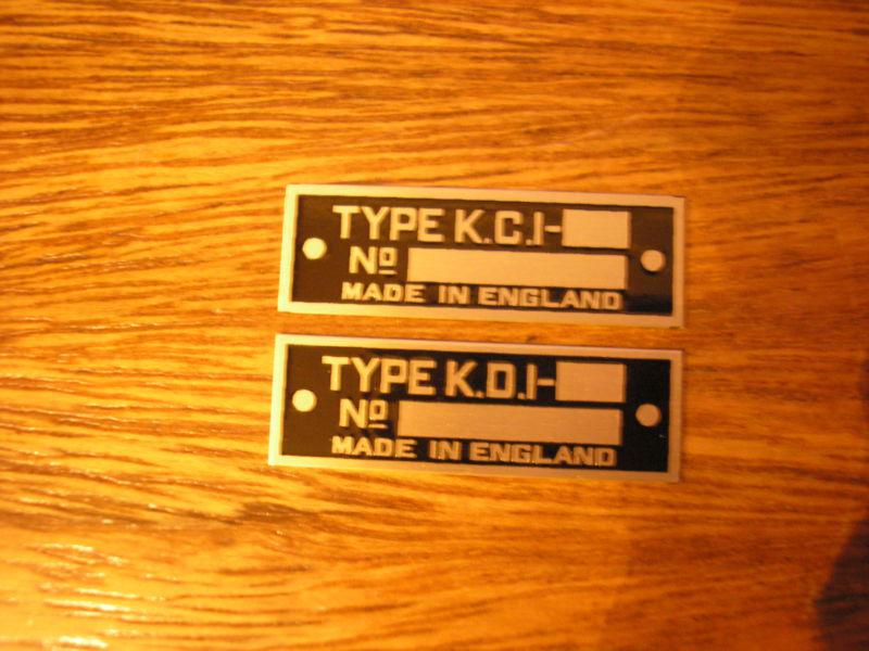 Bth k.c.1 / k.d.1 magneto tag.