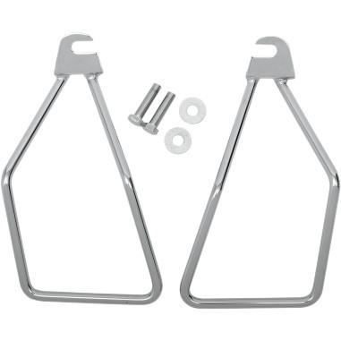 Drag specialties saddlebag support brackets single-bolt mount chr flst 1984-1999