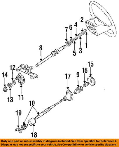 Ford oem fodz3l539f steering column-thrust ring