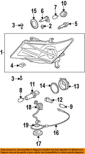 Acura oem 33101stxa12 headlight-headlamp assembly