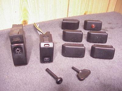 Volkswagen jetta 87 1987 headlight switch w/ dimmer defog switch blank inserts