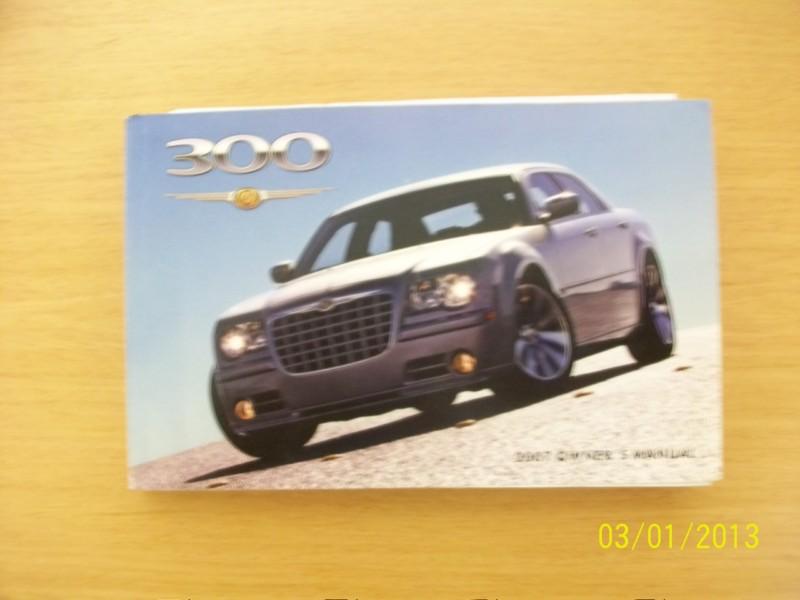 2007  chrysler 300   owners manual