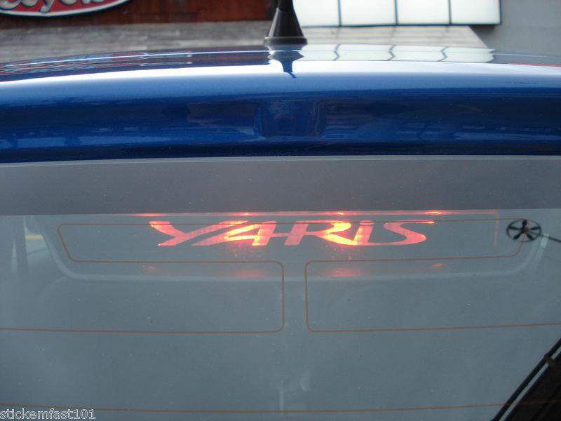 Toyota yaris vitz 3rd brake light decal overlay 06 07 08 09 2010 2011