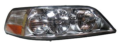 05-08 ln town car headlight headlamp halogen assembly front passenger side rh