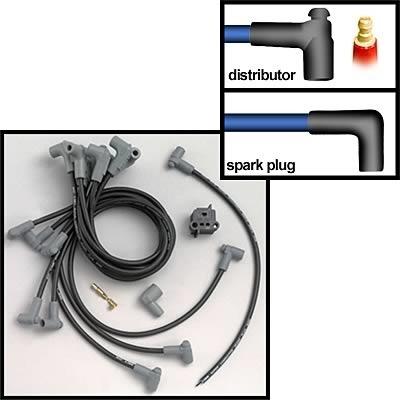 Super conductor spark plug black 8.5mm wire sets msd ignition 31353  -  msd31353