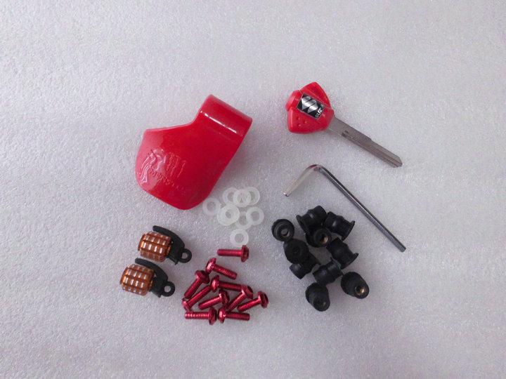 Windshield screw+cruise control+key+dust cap red for gsxr tl1000r gxf rgv gsx 