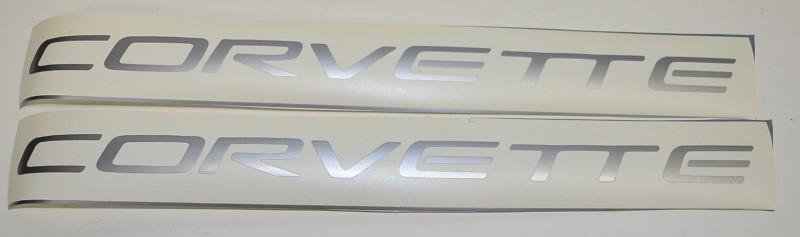 1997 2004 c5 corvette  fuel rail cover vinyl decal silver