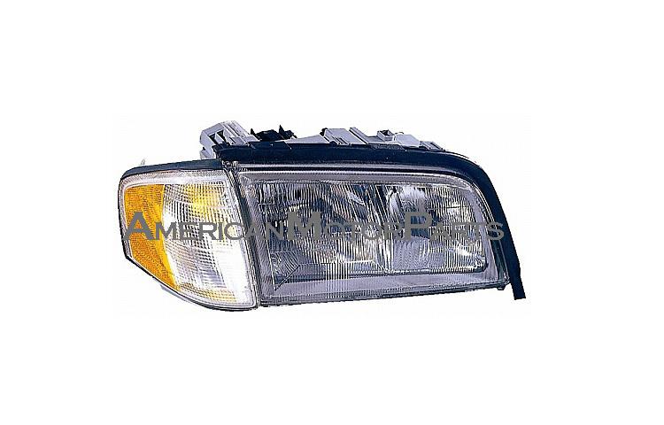 Passenger replacement headlight w/ corner lamp halogen mercedes benz c class