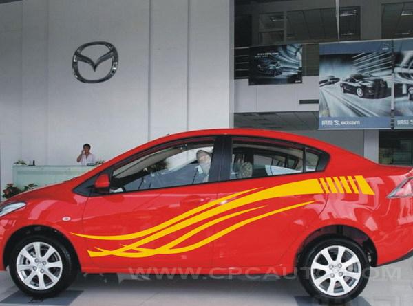 Car decal vinyl graphics side decal body stickers stripe flame mazda nissan #798